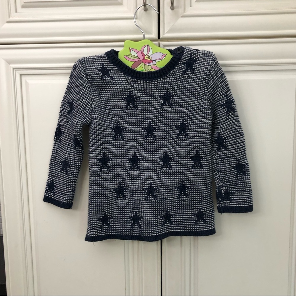 Zara Knitwear stretchy toddler star sweater